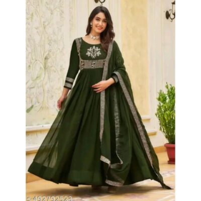 Anvi-  Embellished Georgette Anarkali Gown