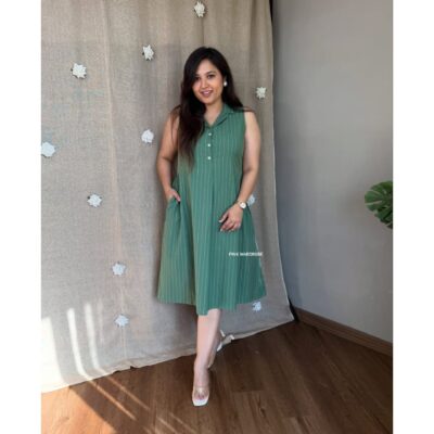 Fabrina- A line One Piece Dress In South Cotton