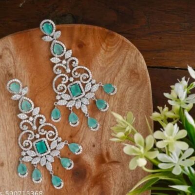 GleamAura- AD Long Earring Set