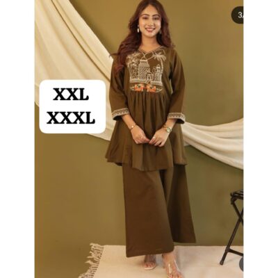 Raaya- Embroidered Co-ord Set In Cotton