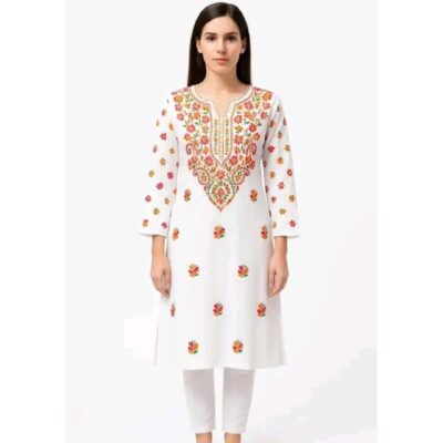 Kalakari- Embroidered Cotton Kurti