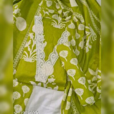 Sooti - Printed Unstitched Suit In Cotton