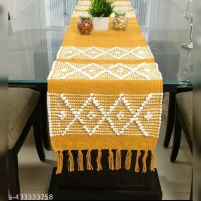 Table Runner With Burlap Touch