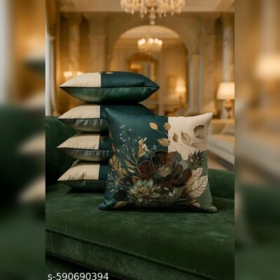 Floral Touch Velvet Cushion Cover