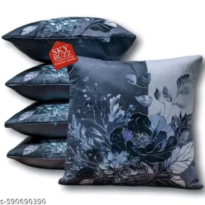 Floral Touch Velvet Cushion Cover
