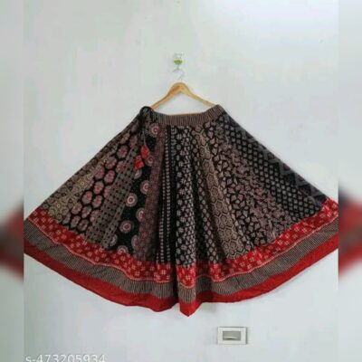 Crafted Flare - Ajrakh Block Print Skirt
