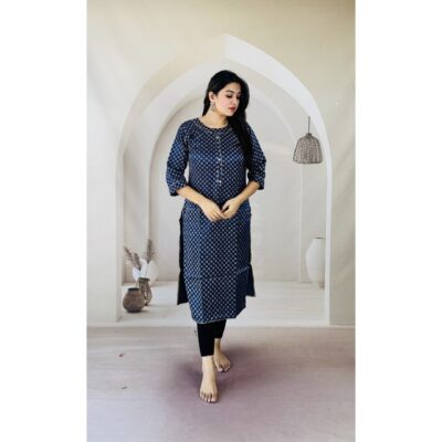 Kurvi- Silk Kruti With Elegant Print