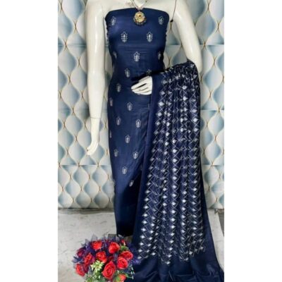 Sooti- Handloom Cotton Silk Unstitched Suit