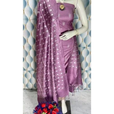 Sooti- Handloom Cotton Silk Unstitched Suit