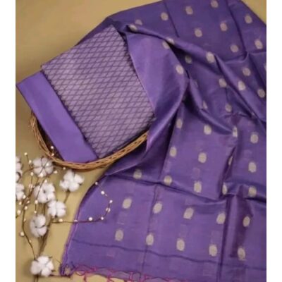 Kosha- Bhagalpuri Unstitched Suit In Cotton Silk