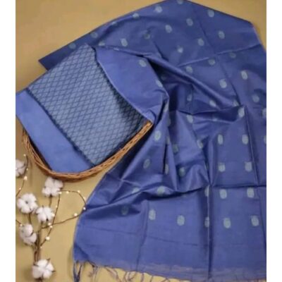 Kosha- Bhagalpuri Unstitched Suit In Cotton Silk