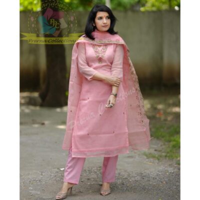 Meher- Kota Doriya Embroidered Suit Set