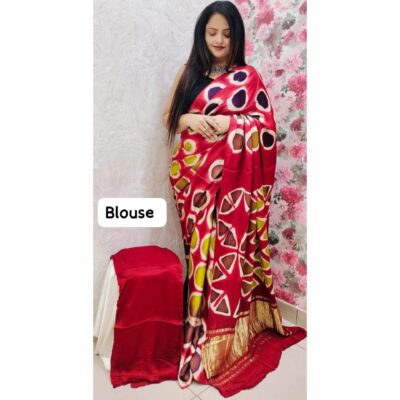 Rangvi- Modal Silk Saree With Tissue Pallu