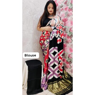 Rangvi- Modal Silk Saree With Tissue Pallu