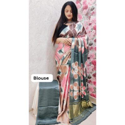 Rangvi- Modal Silk Saree With Tissue Pallu