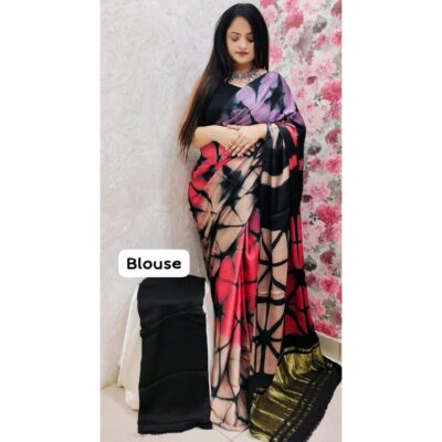 Rangvi- Modal Silk Saree With Tissue Pallu