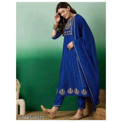 Pehar- Embellished Ethnic Suit Set In Silk