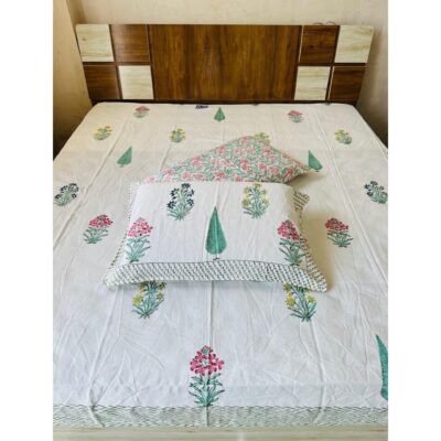BlockArt- Cotton Double Bedsheet Set
