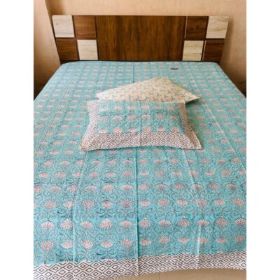 BlockArt- Cotton Double Bedsheet Set