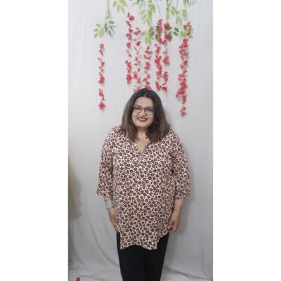 Kurvya- Printed Short Kurta In Rayon