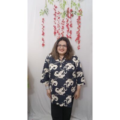 Kurvya- Printed Short Kurta In Rayon