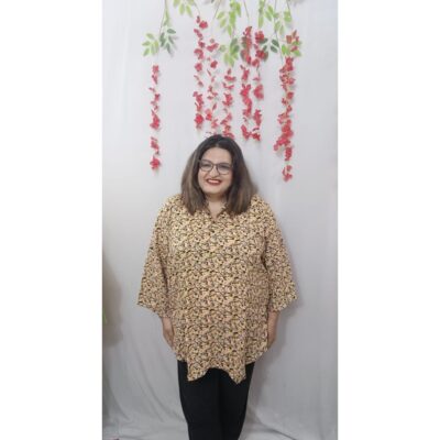 Kurvya- Printed Short Kurta In Rayon