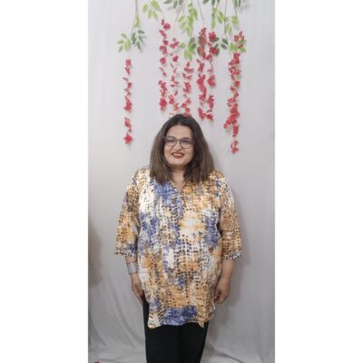 Kurvya- Printed Short Kurta In Rayon