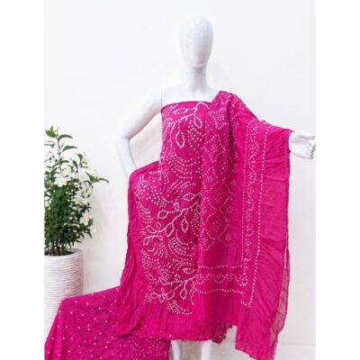 Dhani- Traditional Bandhani Suit Set In Cotton
