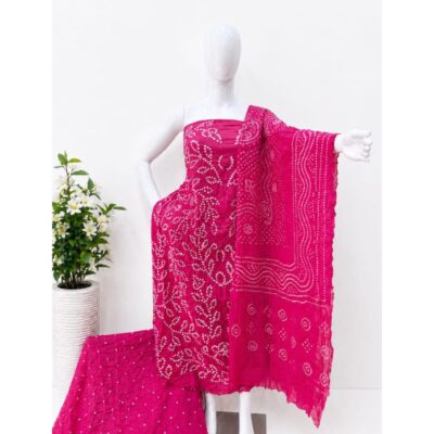 Dhani- Traditional Bandhani Suit Set In Cotton