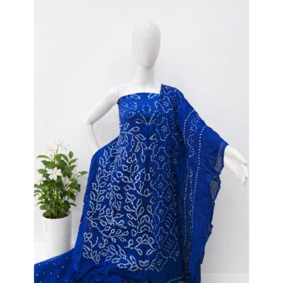 Dhani- Traditional Bandhani Suit Set In Cotton
