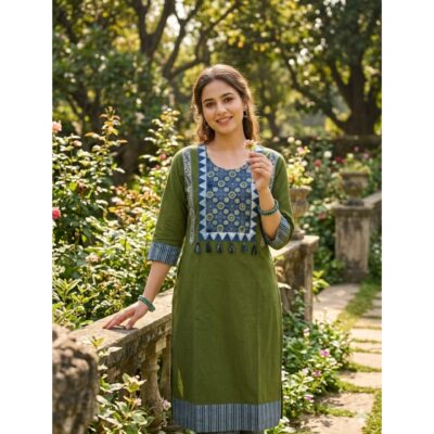 Saanvi- Ethnic Cotton Kurti