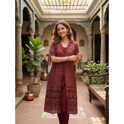 Varnika- Ethnic Print Long Shrug