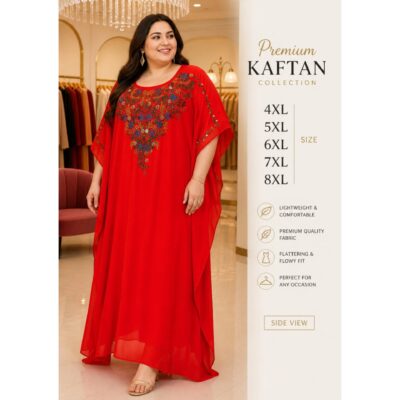 GlamFlow- Partywear Embellished Kaftan