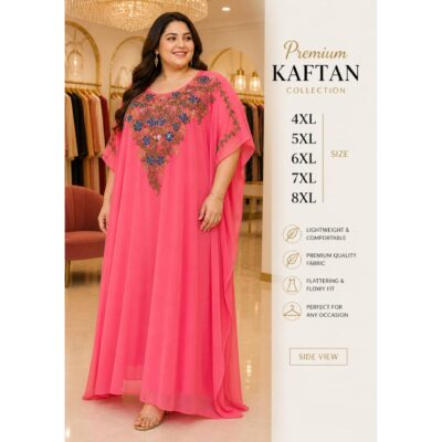 GlamFlow- Partywear Embellished Kaftan