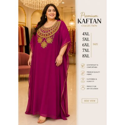 GlamFlow- Partywear Embellished Kaftan