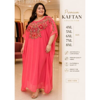 GlamFlow- Partywear Embellished Kaftan