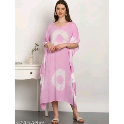 LivaFlow- Tie & Dye Rayon Crepe Kaftan