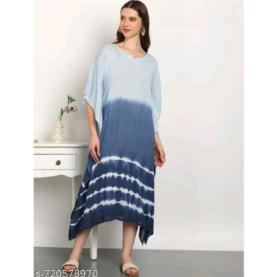 LivaFlow- Tie & Dye Rayon Crepe Kaftan