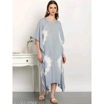 LivaFlow- Tie & Dye Rayon Crepe Kaftan