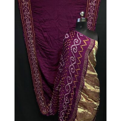 Rajsi- Gala Bandhej Modal Silk Saree