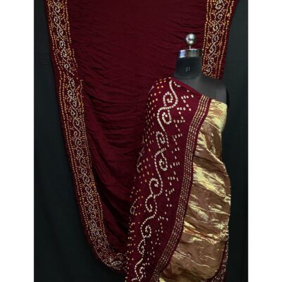 Rajsi- Gala Bandhej Modal Silk Saree