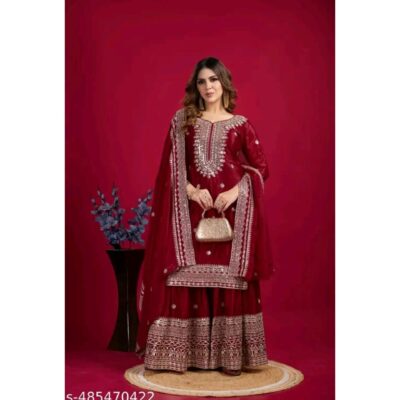 Kashira- Embellished Sharara Suit Set