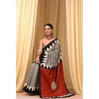 Kalini- Artistic Printed Cotton Saree