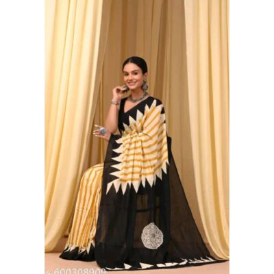 Kalini- Artistic Printed Cotton Saree