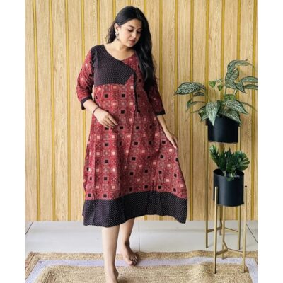 Aakriti- Ajrakh Print A-line One Piece