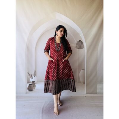Aabha- Handcrafted Ajrakh One Piece