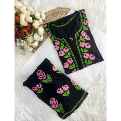 Riva- Rayon Chikankari Co-ord Set