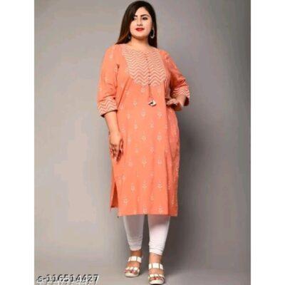 Reva- Plus size Printed Cotton Kurti