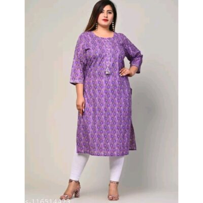 Reva- Plus size Printed Cotton Kurti