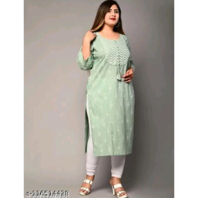 Reva- Plus size Printed Cotton Kurti